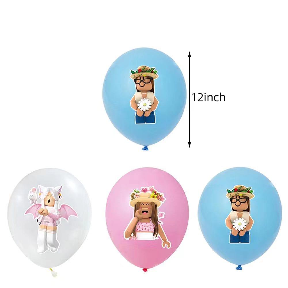 Roblox Girl Latex Balloons, 12?in, 12?Count