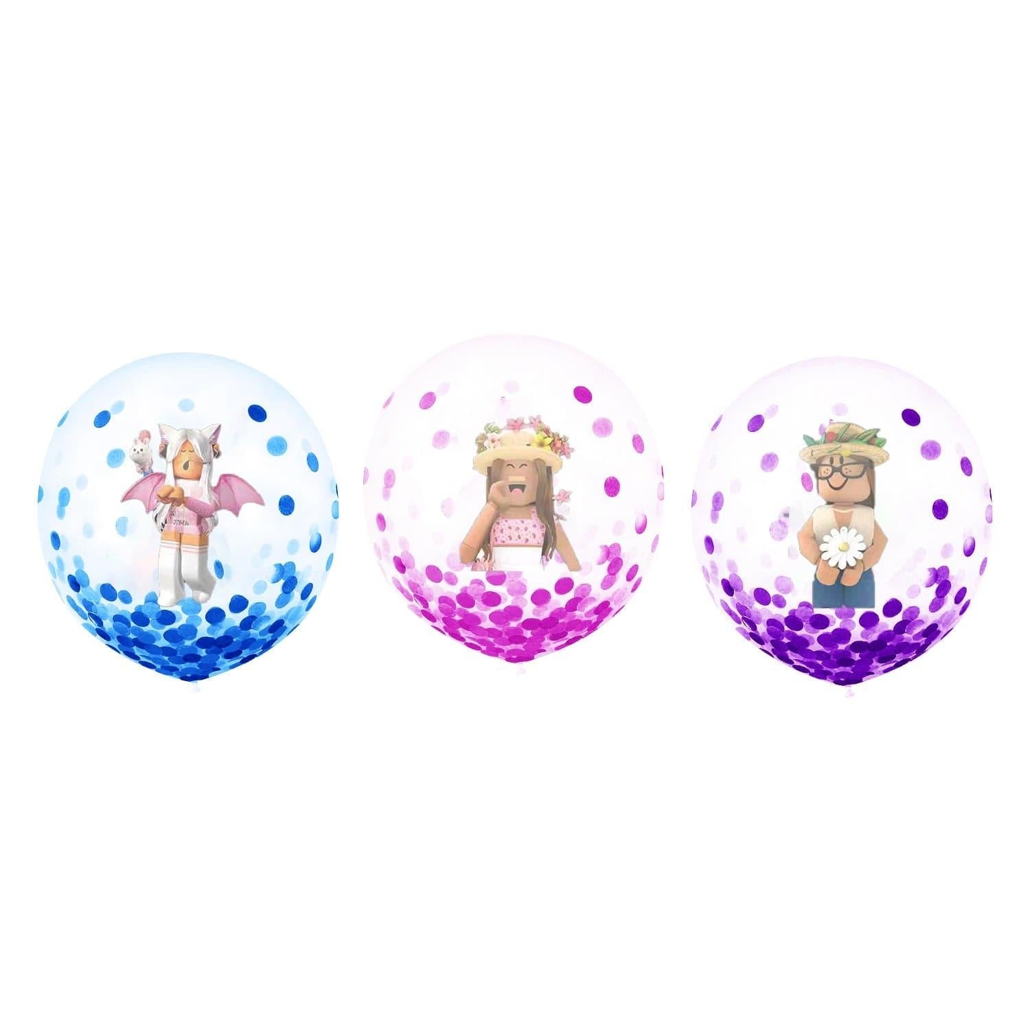 Roblox Girl Latex Confetti Balloons, 12?in, 12?Count