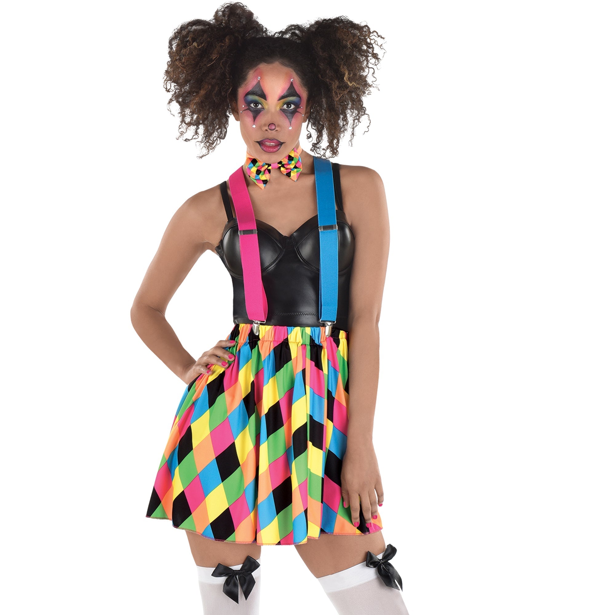 Circus Skater Skirt with Suspender Set for Adults