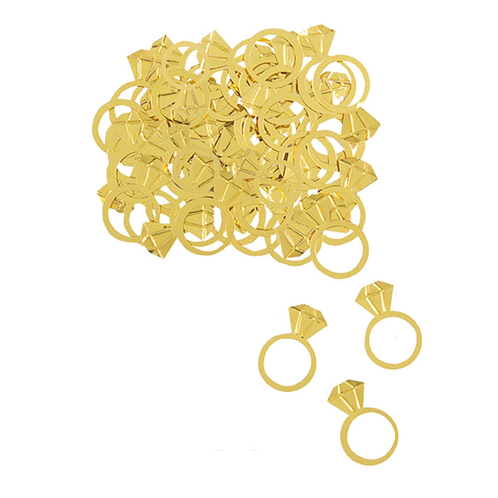 Pink Blooms Wedding Small Gold Table Scatters, 0.5 Oz, 1 Count