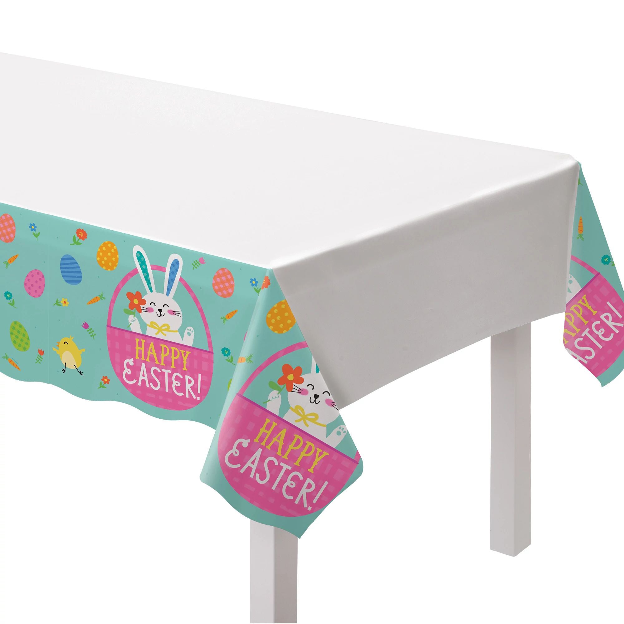 Plastic Easter Tablecover, 54 X 102 Inches, 1 Count