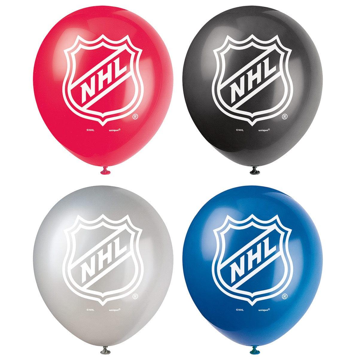 Hockey NHL Latex Balloons, 12?in, 8?Count