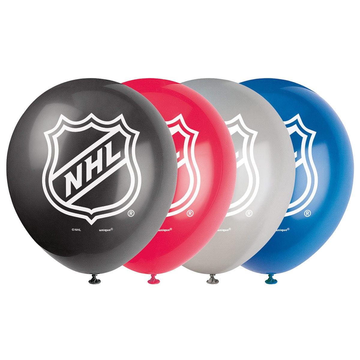 Hockey NHL Latex Balloons, 12?in, 8?Count