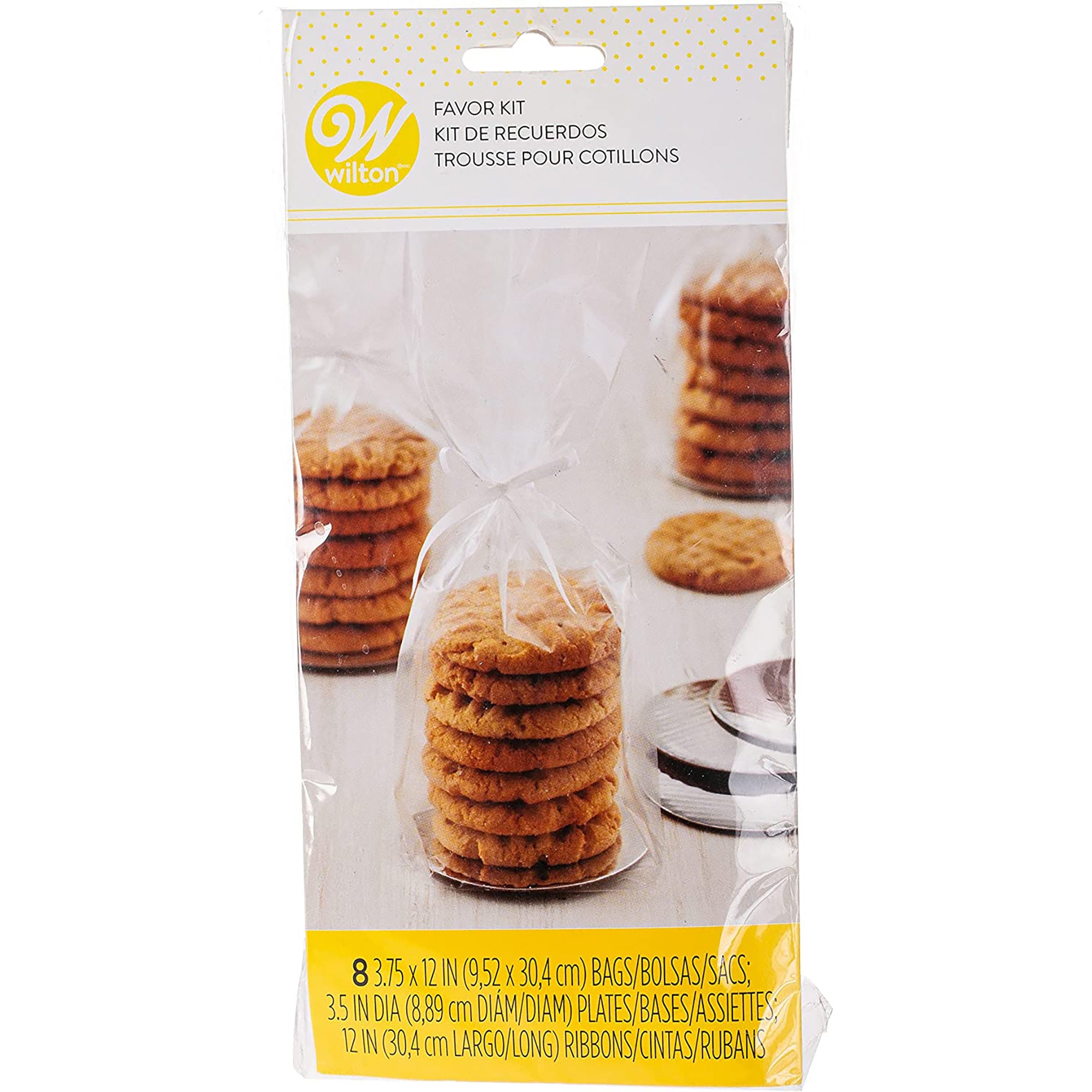 Clear Cookie Plates Gift Kit, 8 Count