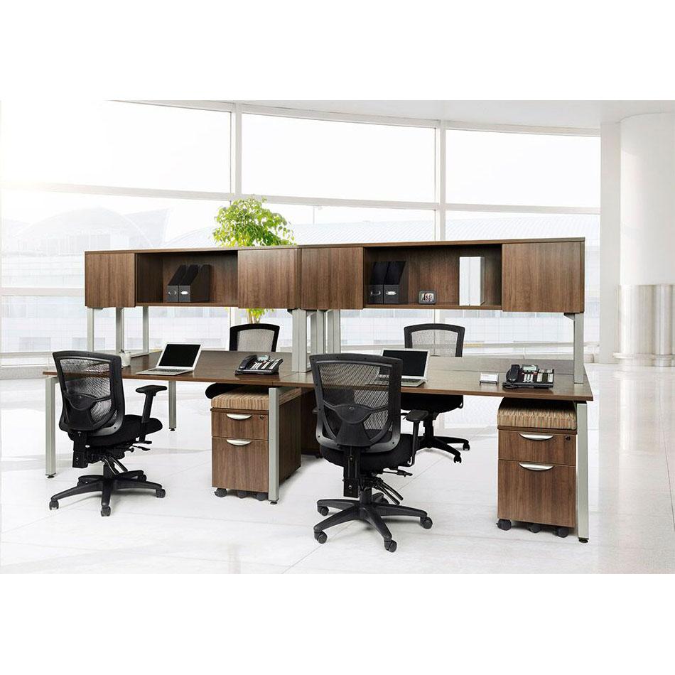 Space Saver 4-Person Workstation
