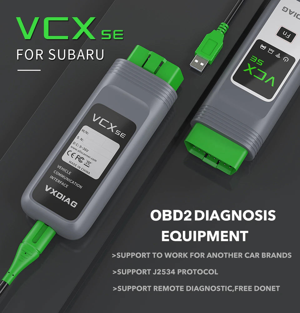 VXDIAG  VCX SE SUBARU professional OBD2 diagnostics scanner with 2020.7 SSM3 SSM4 Software - VXDAS Official Store
