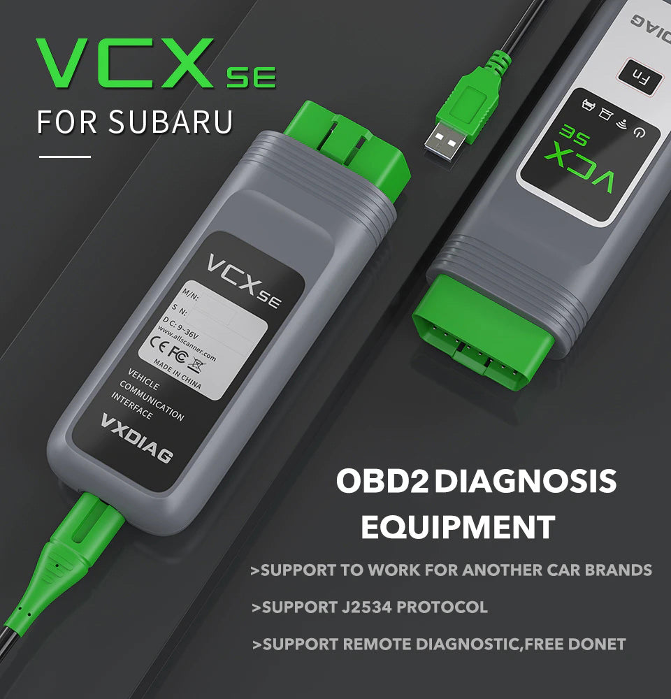 VXDIAG VCX SE SUBARU professional OBD2 diagnostics scanner with 2020.7 SSM3 SSM4 Software - VXDAS Official Store