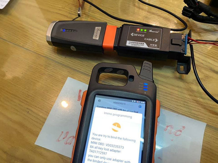 Toyota 8A Non-Smart Key All Keys Lost Adapter