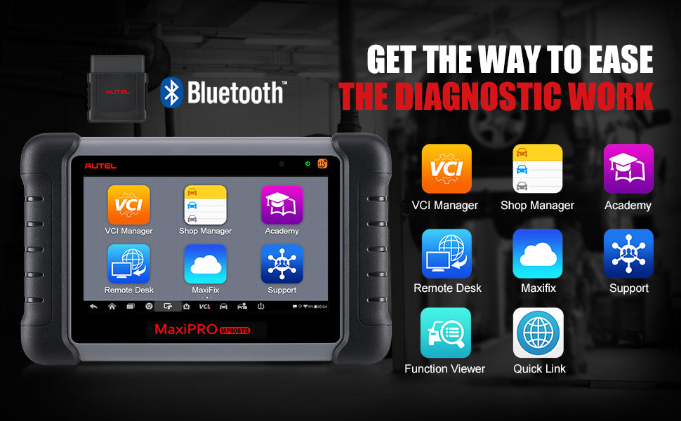 Autel MaxiPRO MP808TS Diagnostic Tool Bluetooth