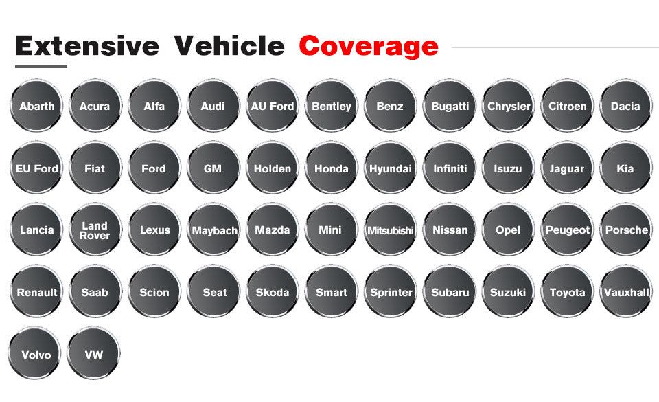 Autel MaxiPRO MP808TS Diagnostic Tool Extensive Vehicle Coverage