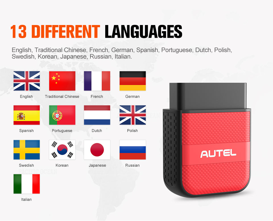 Autel AP200M Bluetooth Scanner Car Diagnostic Tool  13 DIFFERENT LANGUAGES