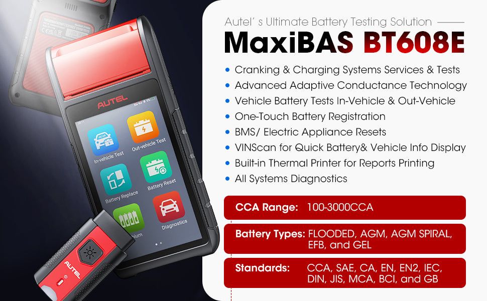 Autel MaxiDAS BT608E Full System Diagnostic 8 Autel MaxiBAS BT608E Ultimate