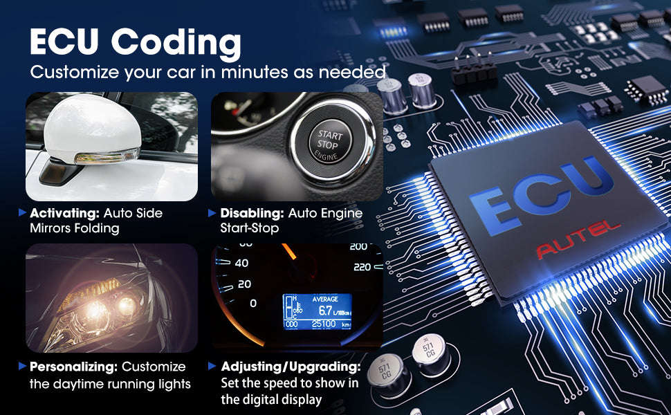 Autel MaxiCOM MK906BT Diagnostic Tool Full System Car Scanner ECU coding.