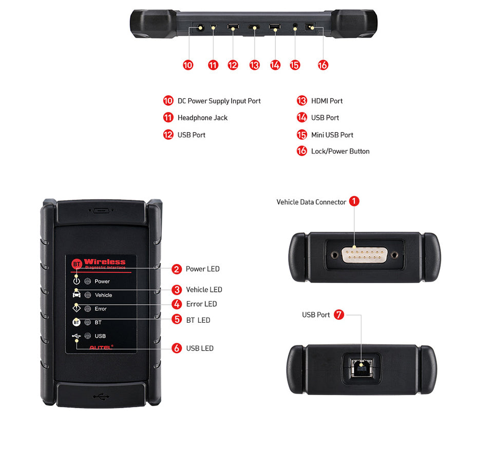 Autel MaxiCOM MK908 Full System Diagnostic Tool Car OBD2 scanner's interface.