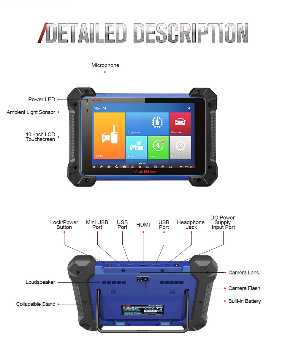 Autel MaxiIM IM608 Pro Full System Car Diagnostic Tool DETAILED