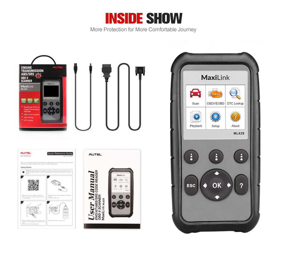 Autel MaxiLink ML629 Scanner Automotive Car Diagnostic Tool 10 Autel MaxiLink ML629 INSIDE SHOW