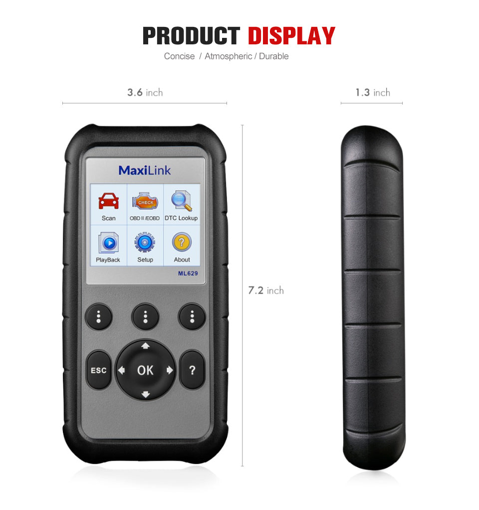 Autel MaxiLink ML629 PRODUCT DISOLAY