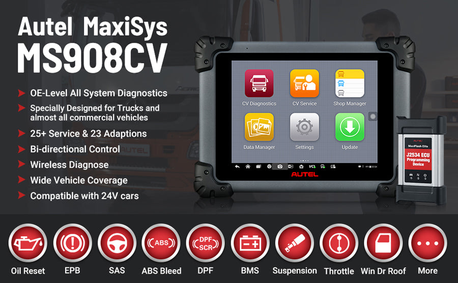 Autel MaxiSYS MS909CV Diagnostic Platform
