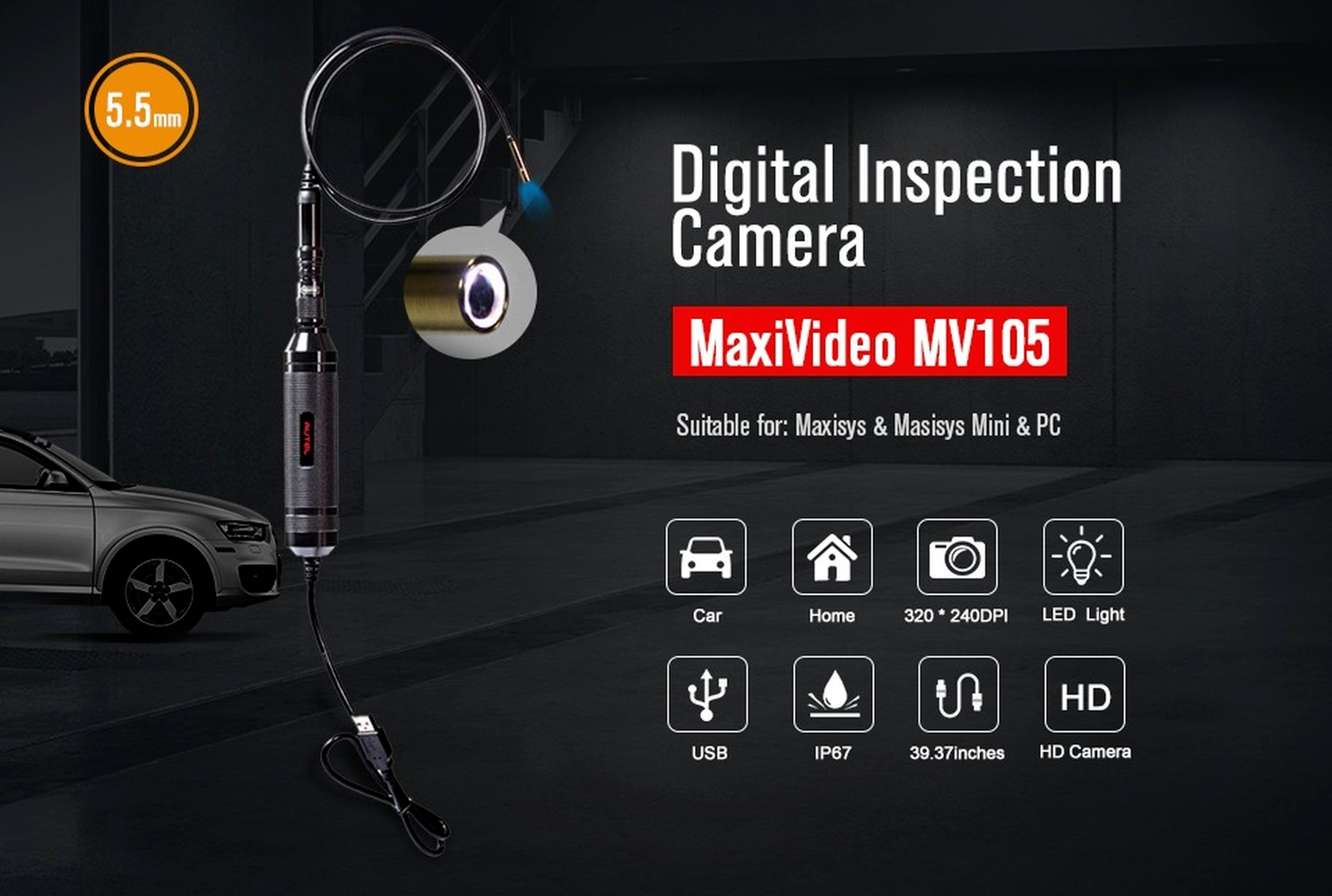 Autel MaxiVideo MV105 DIGITAL INSPECTION
