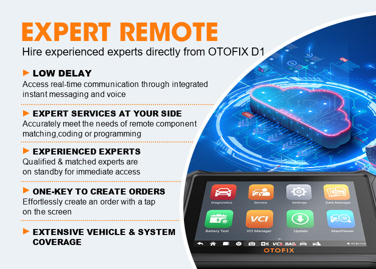 Autel OTOFIX D1 REMOTE EXPERT