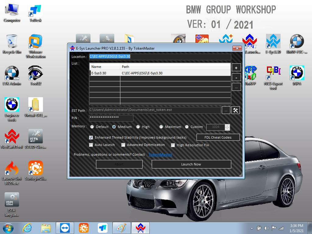 BMW Software For BMW Rheingold Diagnostic for BMW Ista D/P
