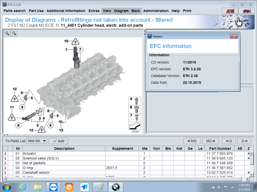 ICOM Software for BMW Diagnostic & Programming V2021.01 ISTA D/P Software Win7 64bit HDD/SSD