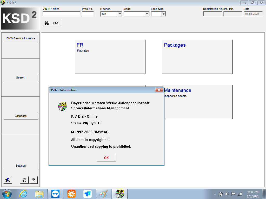 ICOM Software for BMW Diagnostic & Programming V2021.01 ISTA D/P Software Win7 64bit HDD/SSD