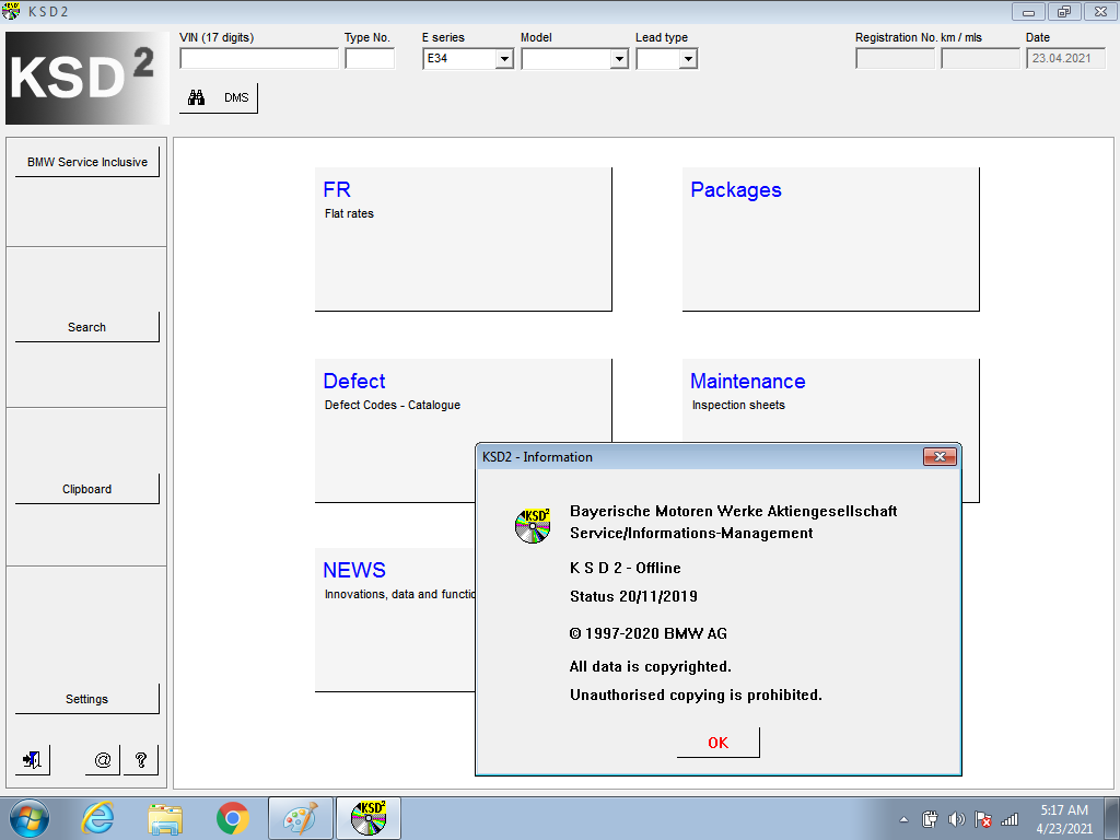 BMW ISTA Diagnostic Software V2021.03 Display