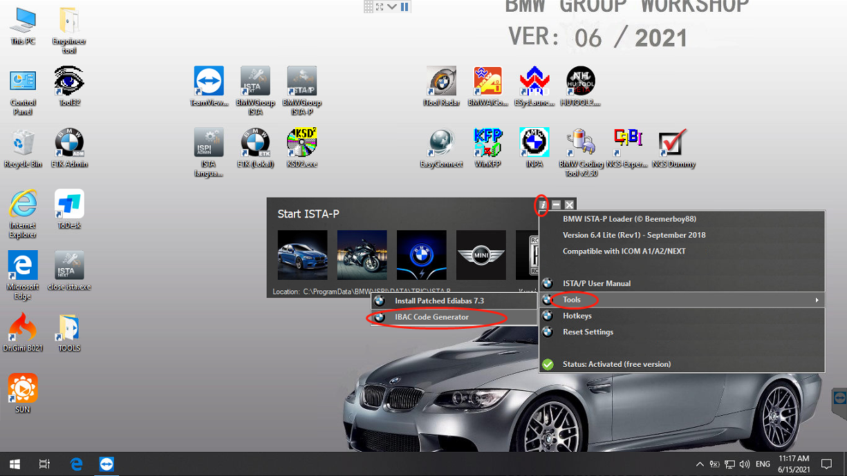 BMW Software For BMW Rheingold Diagnostic for BMW Ista D/P