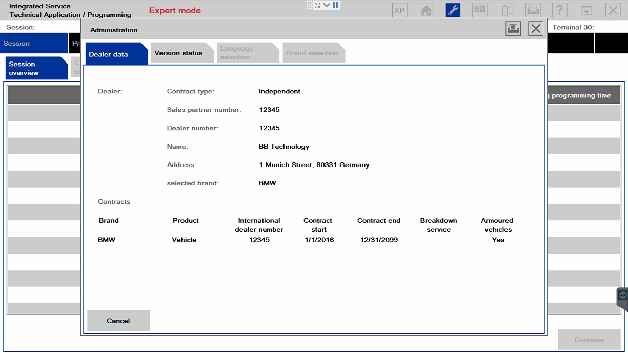 BMW ISTA Diagnostic Software V2021.06 Display