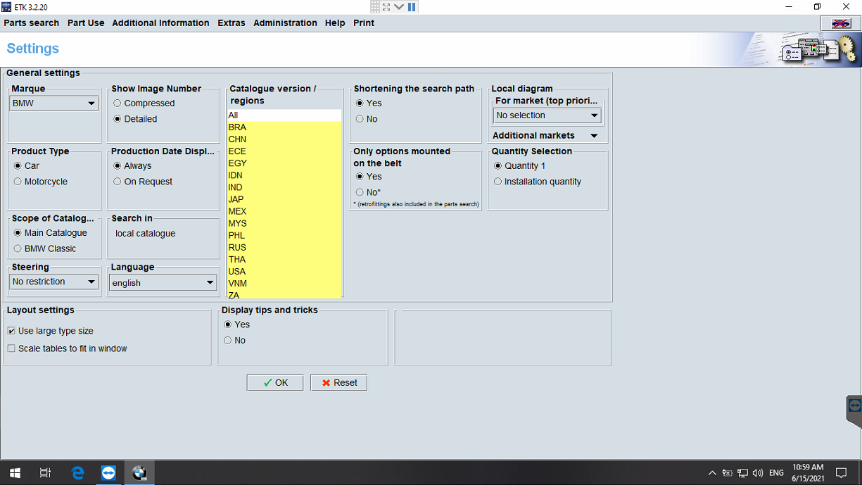 BMW ISTA Diagnostic Software V2021.06 Display