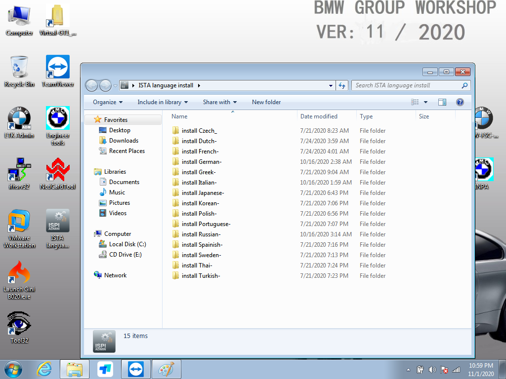 Bmw ista vmware