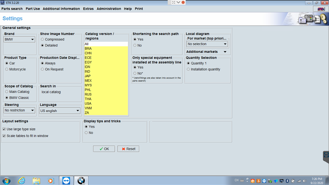 BMW Software Version: V2020.06