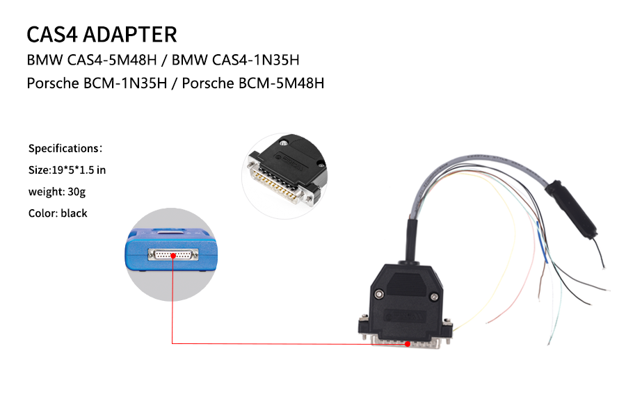 CAS4 Adapter New DB25 Adapter No Need Soldering for CG Pro 9S12 Programmer