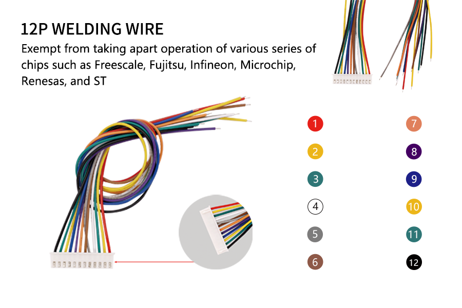 CG PRO 9S12 12PIN Soldering Cable