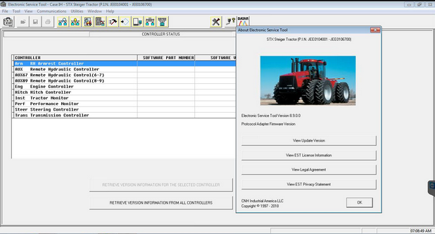 CNH DPA5 Software Display