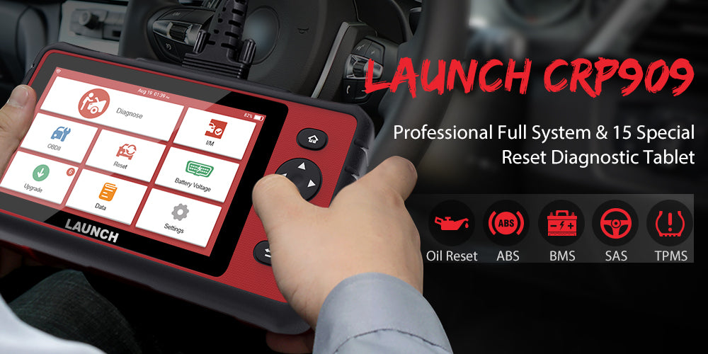 Launch X431 CRP909 OBD2 Scanner Full System Car Diagnostic Tool With Reset and IMMO Functions