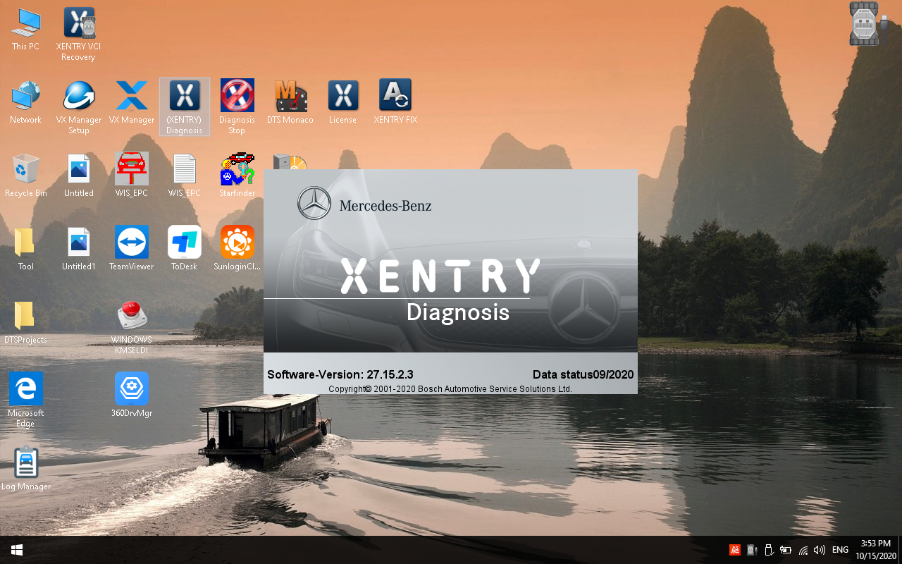 OEM C6 XENTRY Software V2020.09 Display