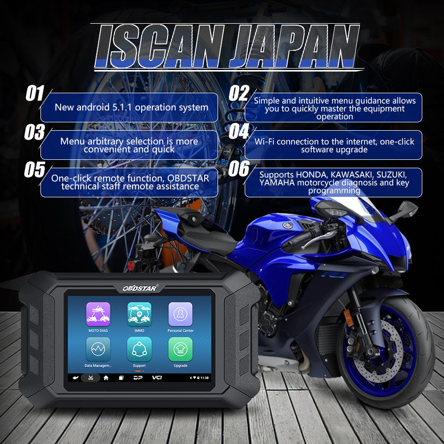VALISE DIAGNOSTIC MOTO OBDStar iScan BMW
