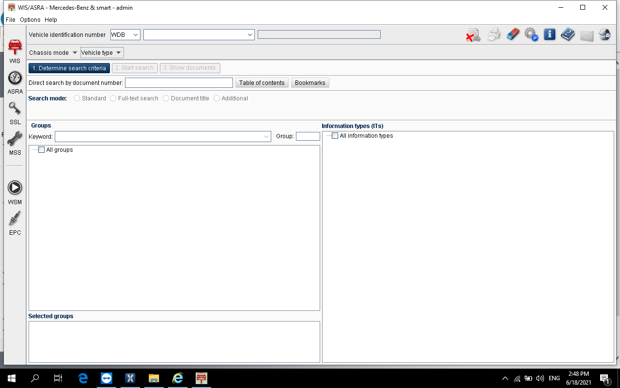 OEM C6 XENTRY Software V2021.06 Display