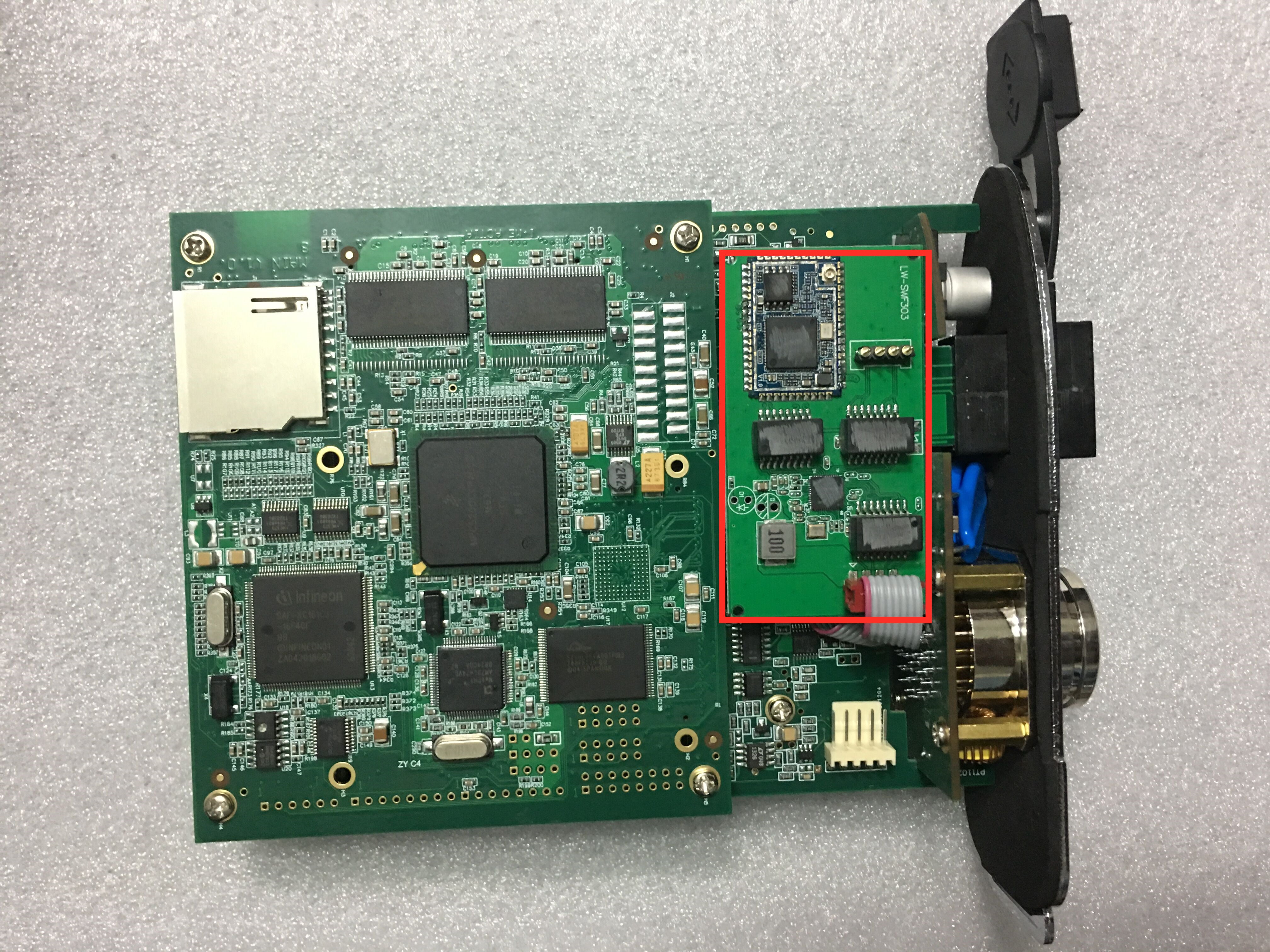 MB Star C4 SD Connect Multiplexer PCB Board Display