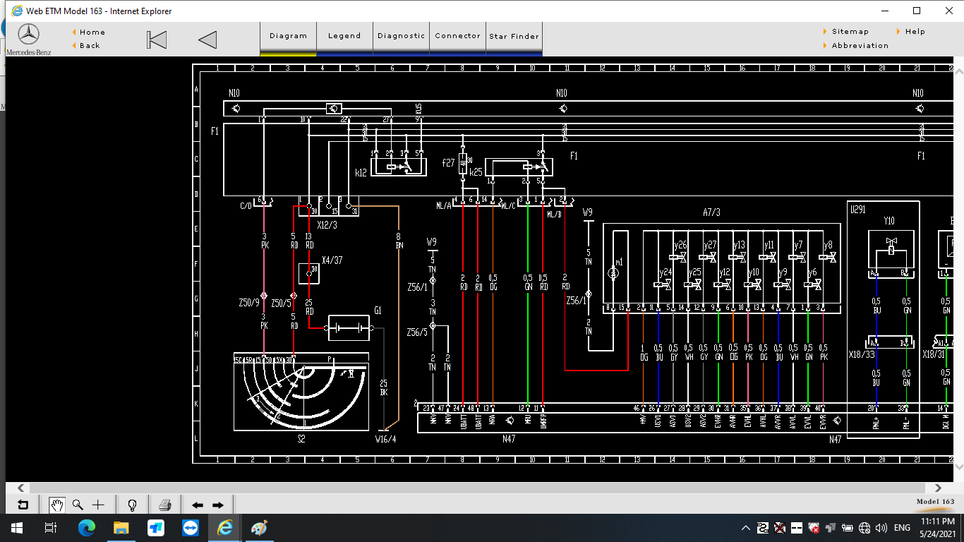 V2021.06 Xentry Software Display