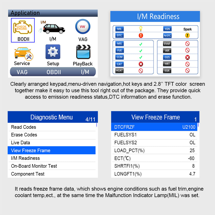 VIDENT iMax4301 VAWS VAG OBD Diagnostic Service Tool with 9 Special Functions