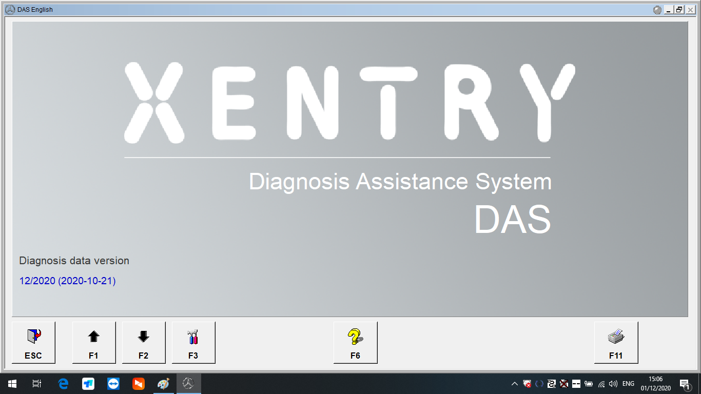 MB Star Diagnostic Xentry Software V2020.12 Version Win10 64bit System Installed HDD/SSD for Mercedes