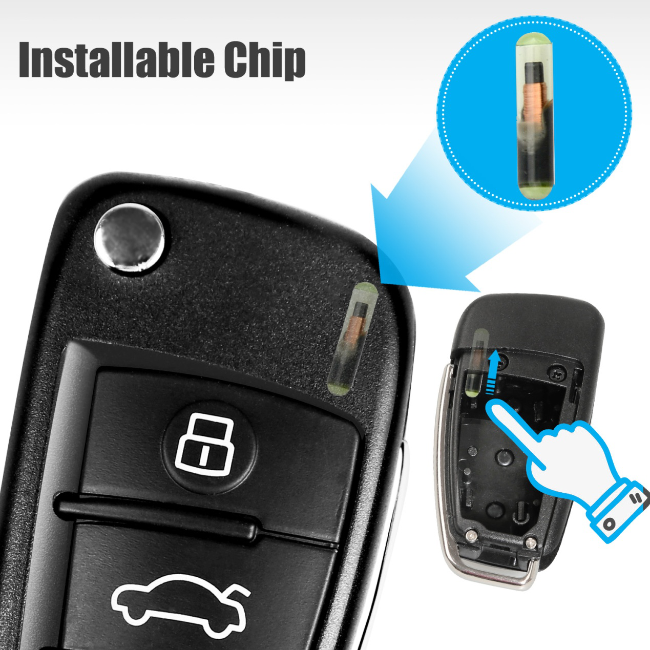 Xhorse XKA600EN VVDI2 X003 Audi A6L Q7 Style Universal Remote Key 3 Buttons