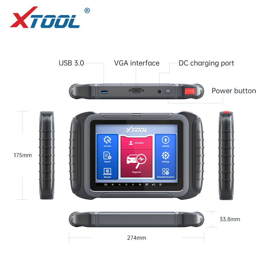 Xtool D8 Scanner size