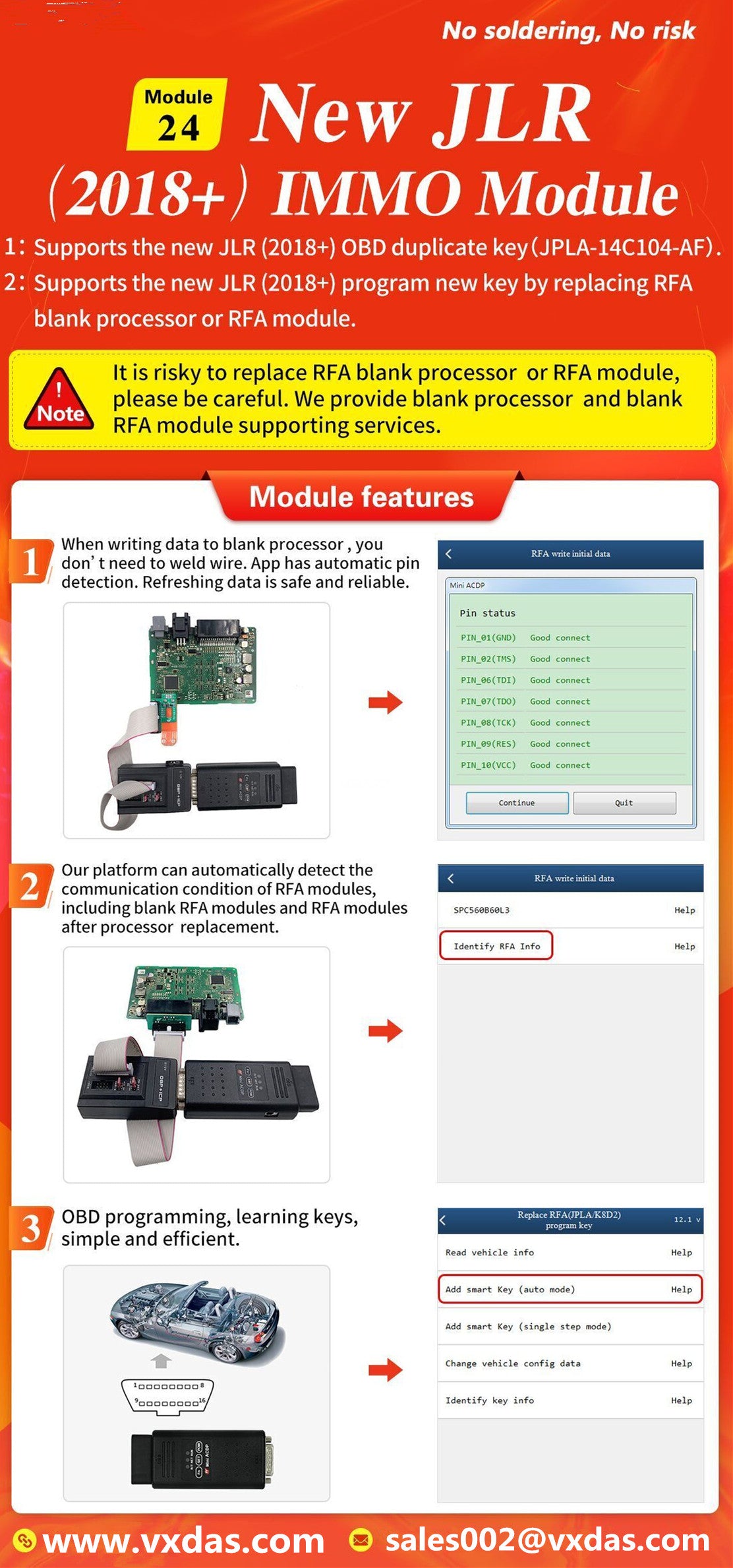 Yanhua Mini ACDP Module24 For New JLR 2018+ IMMO Module