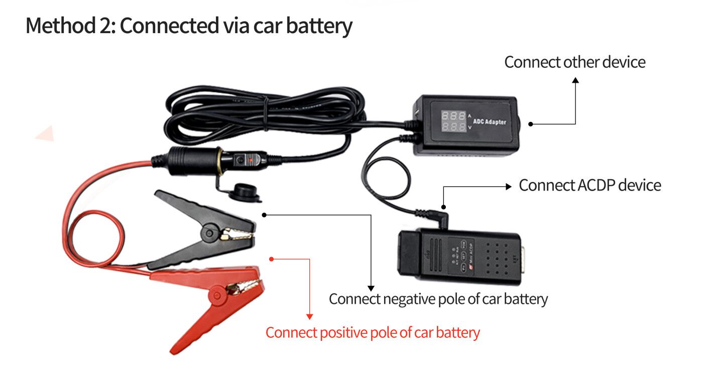 Yanhua Vehicle Power Supply ADC Adapter Essential Tool Outdoor Programming