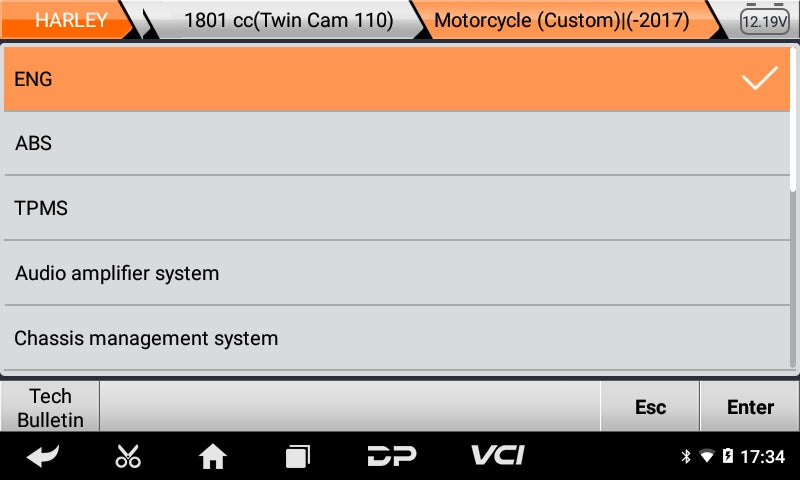 OBDSTAR IScan Motorcycle Diagnostic Tool For H*arley Motorcycle Diagnostic Scanner Automatic Scanning VIN Recognition Software Display