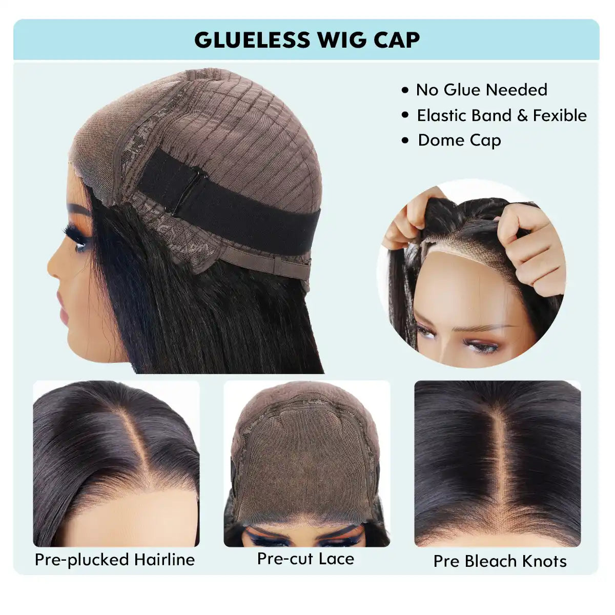 glueless wig cap